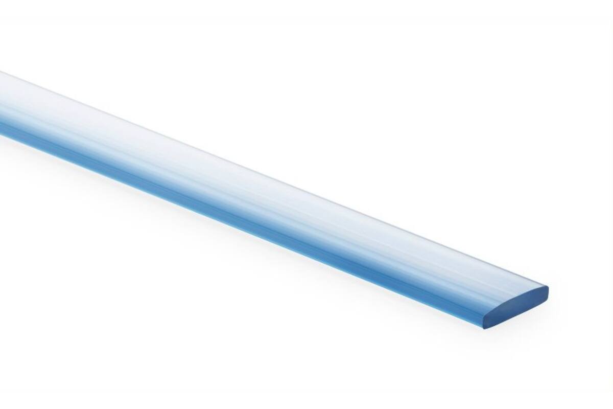 Flat profile A/2070, 13,8 x 2,9 mm
(PVC, transparent), 200 m/roll
